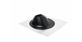 Проходной элемент MF угловой №2 (180-280мм) +240 силиконовый (металлический неокрашенный фланец) черный