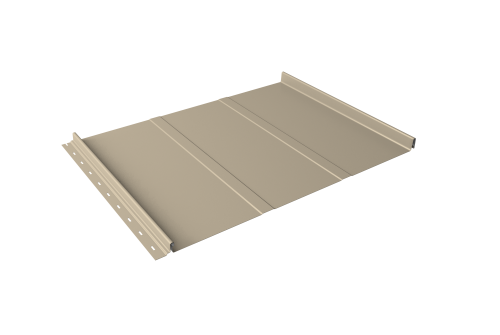 Кликфальц Line Grand Line 0.45 PE с пленкой на замках RAL 1015 светлая слоновая кость