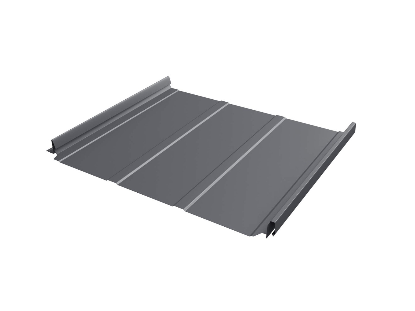 Кликфальц Pro Line 0,5 Drap с пленкой на замках RAL 7024 мокрый асфальт