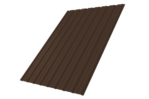 Профнастил С10В 0.45 Drap TX RAL 8017 шоколад