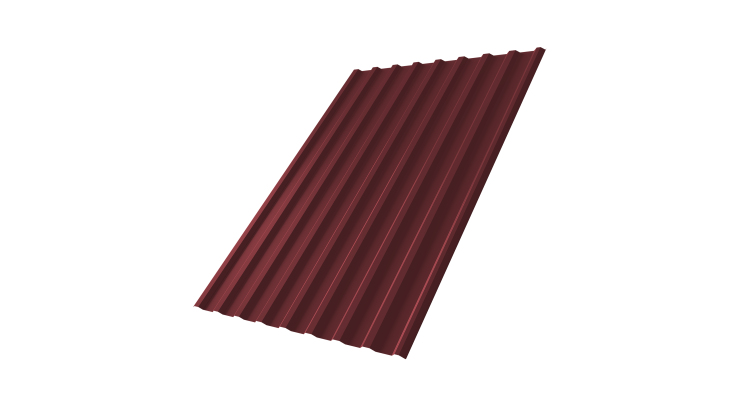 Профнастил С20R 0,5 Satin Matt TX RAL 3005 красное вино