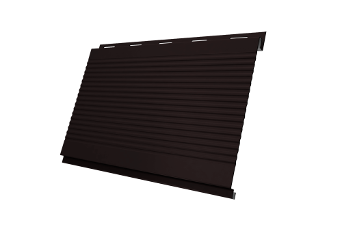 Вертикаль 0,2 prof 0,5 Satin Matt с пленкой RAL 9005 черный