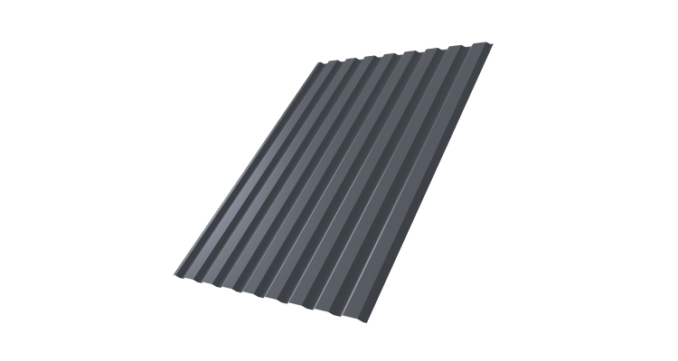 Профнастил С20А 0.45 Drap RAL 7024 мокрый асфальт