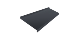 Отлив простой 250 0,45 Drap TwinColor RAL 7024 мокрый асфальт (3м)