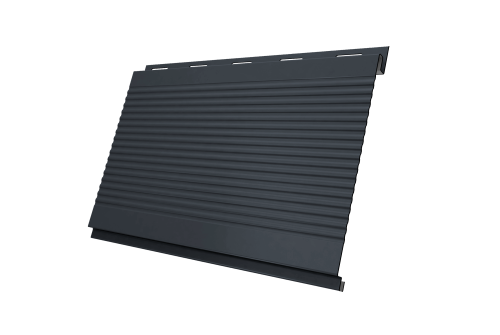 Вертикаль 0,2 gofr 0.45 Drap TR с пленкой RAL 7024 мокрый асфальт