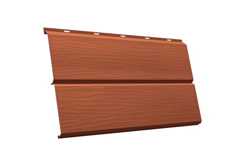 ЭкоБрус 3D 0,345 GL 0.45 Drap с пленкой RAL 8004 терракота