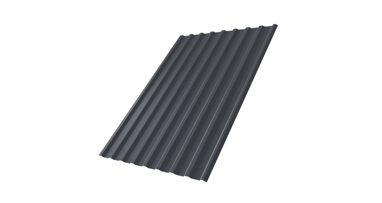 Профнастил С20R 0,5 Drap RAL 7024 мокрый асфальт