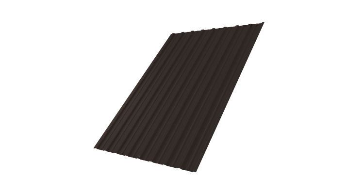 Профнастил С10A 0,5 PurPro RR 32 темно-коричневый