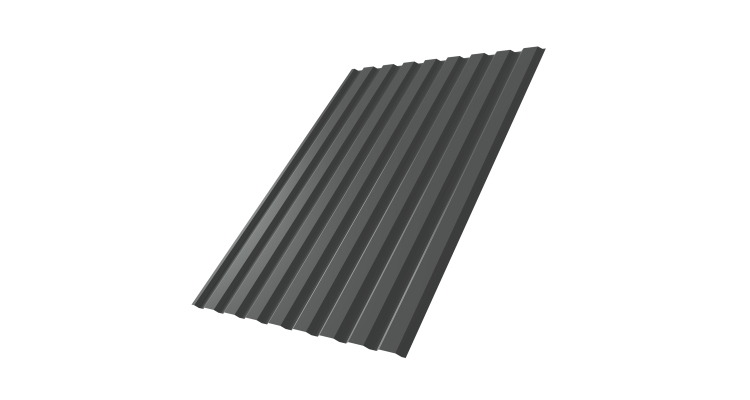 Профнастил С20A 0.5 Drap TX RAL 7016 антрацитово-серый