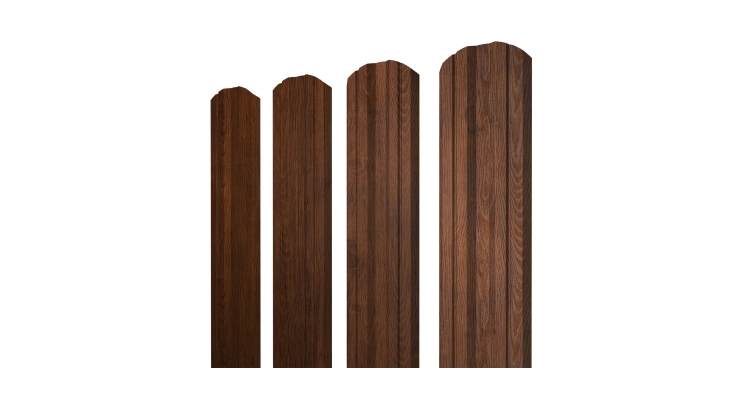 Штакетник Twin фигурный 0,45 Print Premium Golden Wood Fresh TwinColor