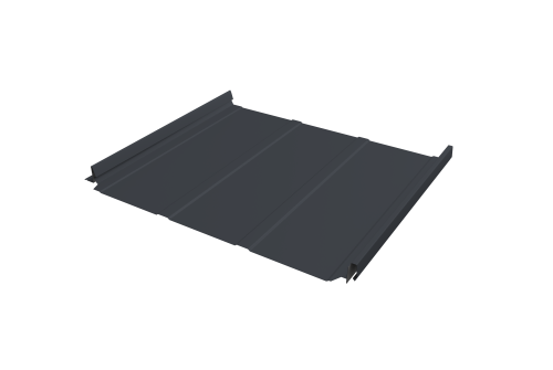 Кликфальц Pro Line Grand Line 0,45 Drap ST с пленкой на замках RAL 7024 мокрый асфальт