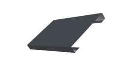 Ламель лицевая 150 забора жалюзи Texas 0.5 Satin Matt с пленкой RAL 7024 мокрый асфальт