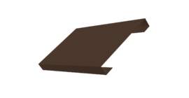 Ламель лицевая 150 забора жалюзи Texas 0.45 Drap-double TX RAL 8017 шоколад