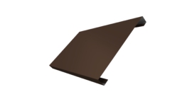 Ламель лицевая 200 забора жалюзи Texas 0.5 Velur X с пленкой RAL 8017 шоколад