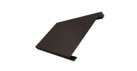 Ламель лицевая 200 забора жалюзи Texas 0.5 Velur X с пленкой RR 32 темно-коричневый