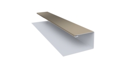 Планка П-образная Экобрус Grand Line 0,45 Drap TX RAL 1015 светлая слоновая кость (3м)