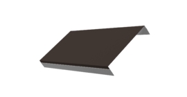 Ламель обратная 150 забора жалюзи Texas 0.45 Drap ST с пленкой RR 32 темно-коричневый