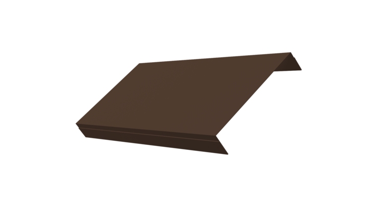 Ламель обратная 150 забора жалюзи Texas 0.5 Satin Matt TX RAL 8017 шоколад