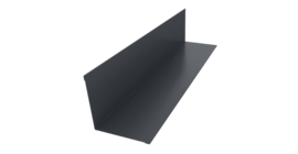 Угол внутренний 110х110 0,5 Satin Matt RAL 7024 мокрый асфальт (3м)