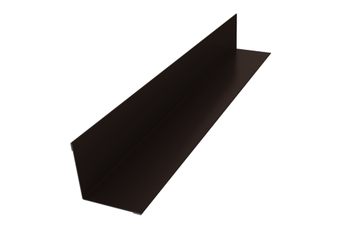 Угол внутренний 30х30 0,45 PE с пленкой RR 32 темно-коричневый (3м)
