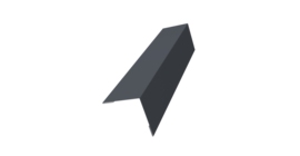 Угол внешний 50x50 0,5 Drap TX RAL 7024 мокрый асфальт (3м)