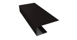 J-Профиль 18мм 0,5 Drap TX RAL 9005 черный (2м)