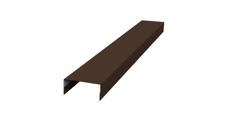 Крышка 30х20 жалюзи Texas 0,45 Drap TR RAL 8017 шоколад (2,5м)