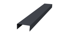 Крышка 30х20 жалюзи Texas 0,5 Satin Matt RAL 7024 мокрый асфальт (2м)