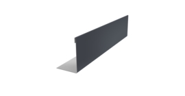 Нащельник 125 Texas 25х35 0,45 Drap ST RAL 7024 мокрый асфальт (L2,0)