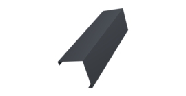 Декоративная накладка на столб универсальная угловая 80х80 для забора жалюзи 0,5 Atlas X RAL 7024 мокрый асфальт (3м)