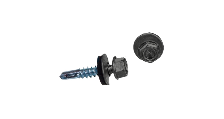 Саморез по металлу Daxmer 5,5х25 RAL 9006 (250) сверло №3