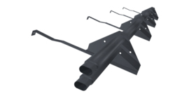 Снегозадержатель трубчатый для натуральной черепицы Стандарт RAL 7024 3м (профиль до 50мм)