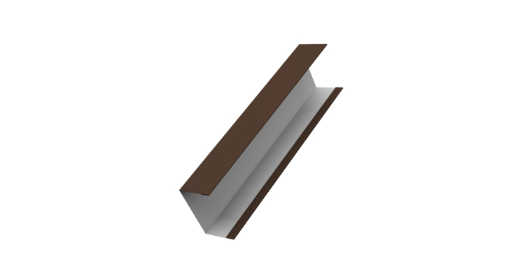 Крышка жалюзи Milan, Tokyo для калиток, ворот 0,5 Drap RAL 8017 шоколад (2м)