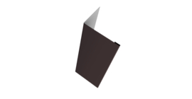 Нащельник для калиток и ворот 25х35 жалюзи Milan, Tokyo, Palermo 0,5 Drap RR 32 темно-коричневый (L1,68)