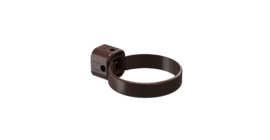 Хомут универсальный для водосточной трубы LUX, шоколад